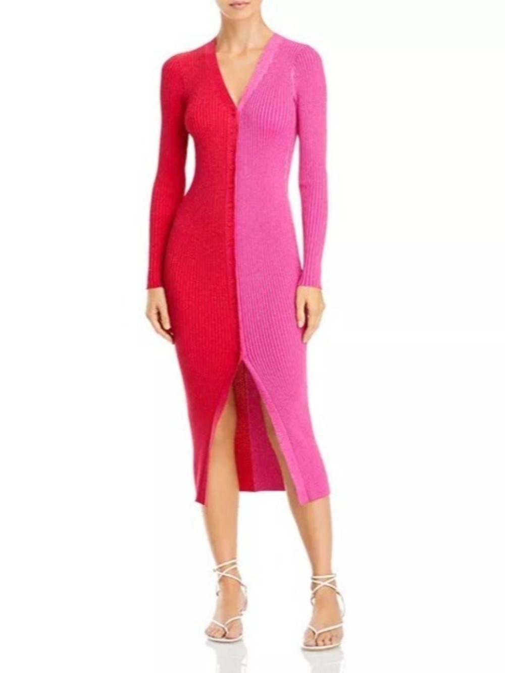 STAUD Shoko Sweater Midi Dress
